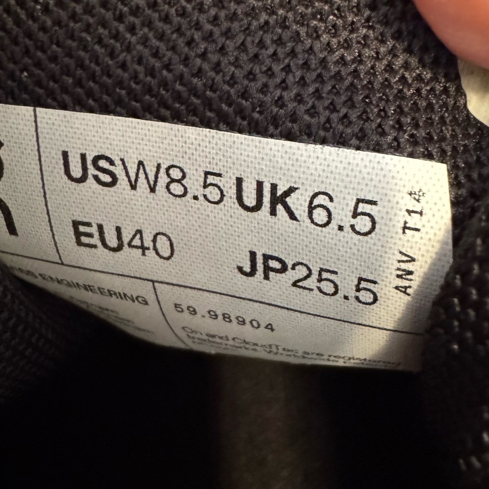 On Running Black and White Athletic Shoes Women’s Size 8.5 - Picture 8 of 8